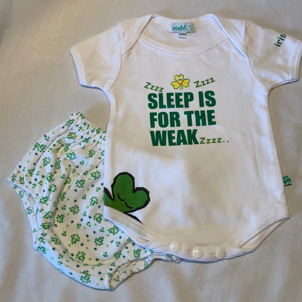 6/$20 or $10 without bundle ☘️ Irish 2-Piece outfit New Without Tags! 0-6 M